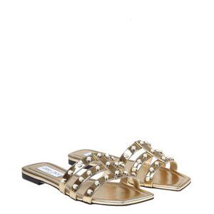 Jimmy Choo Hazal Flat Sandals, Size 7 US | 37